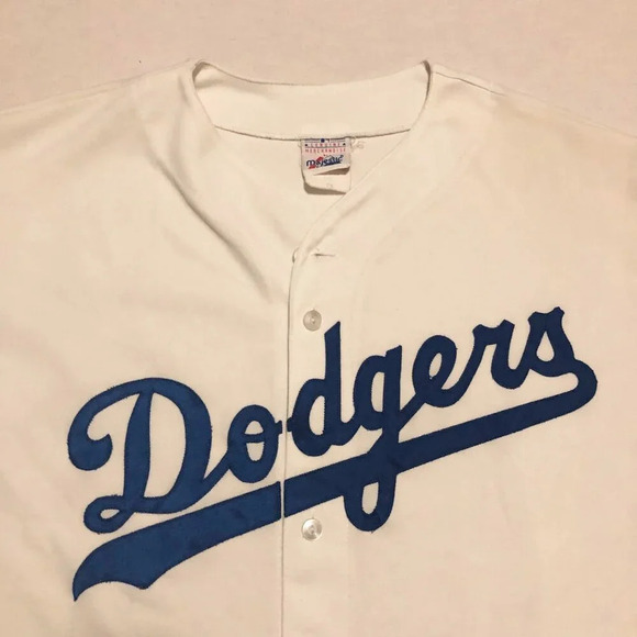 Vintage Los Angeles Dodgers Majestic Team Blank Jersey Mens 2X Made in USA MLB - Picture 2 of 16